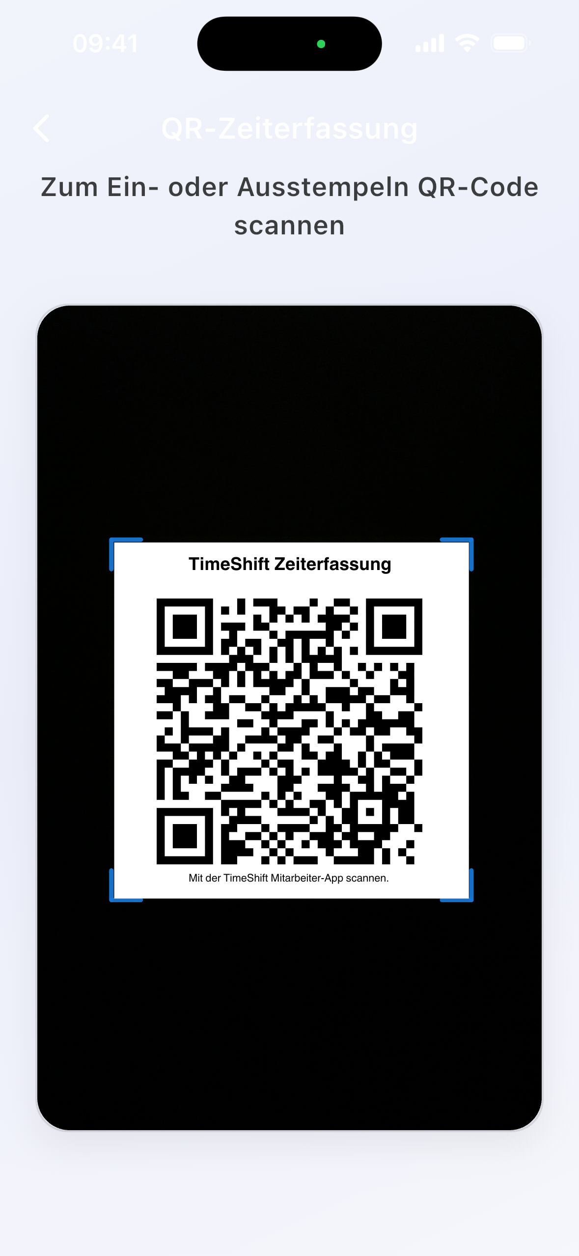 QR-Check-in Screenshot